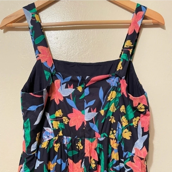 J Crew Womens Multicolored Floral Tiered Maxi Dress Size 10 - Picture 5 of 8